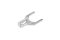 [E] หางปลาส้อม เปลือย UT ทองแดงชุบดีบุก รุ่น Y2.5-5 รูใส่สายไฟกว้าง 2.4 mm ยาว 13.8 mm ช่องว่างส้อม 5.3 mm